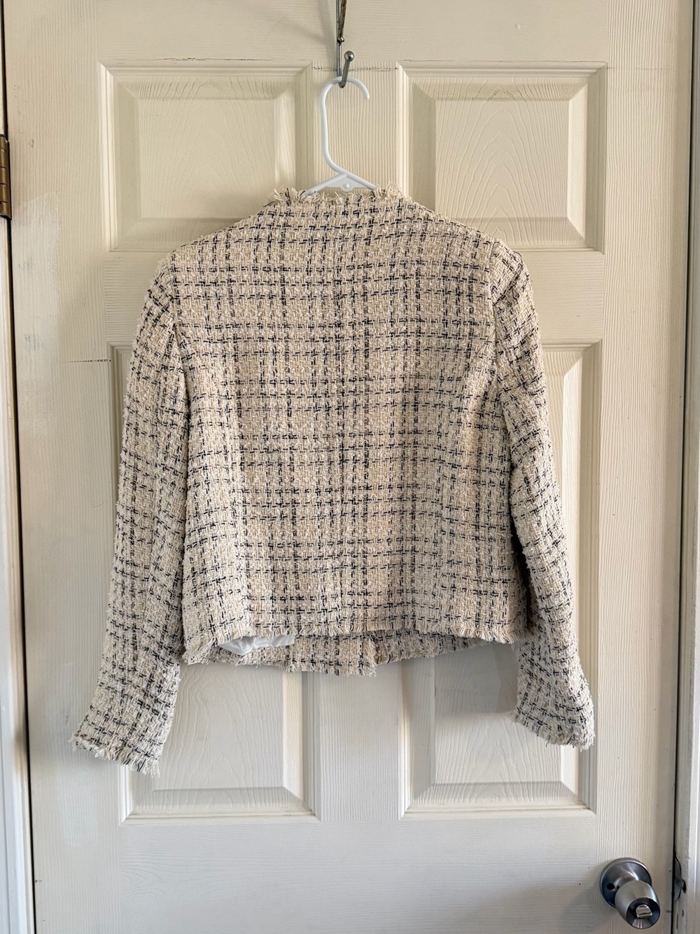 MANGO tweed blazer color cream - Picture 3 of 3
